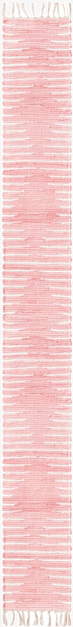  1' 2 x 10'  Hand Woven Chindi Cotton Table Runner Rug