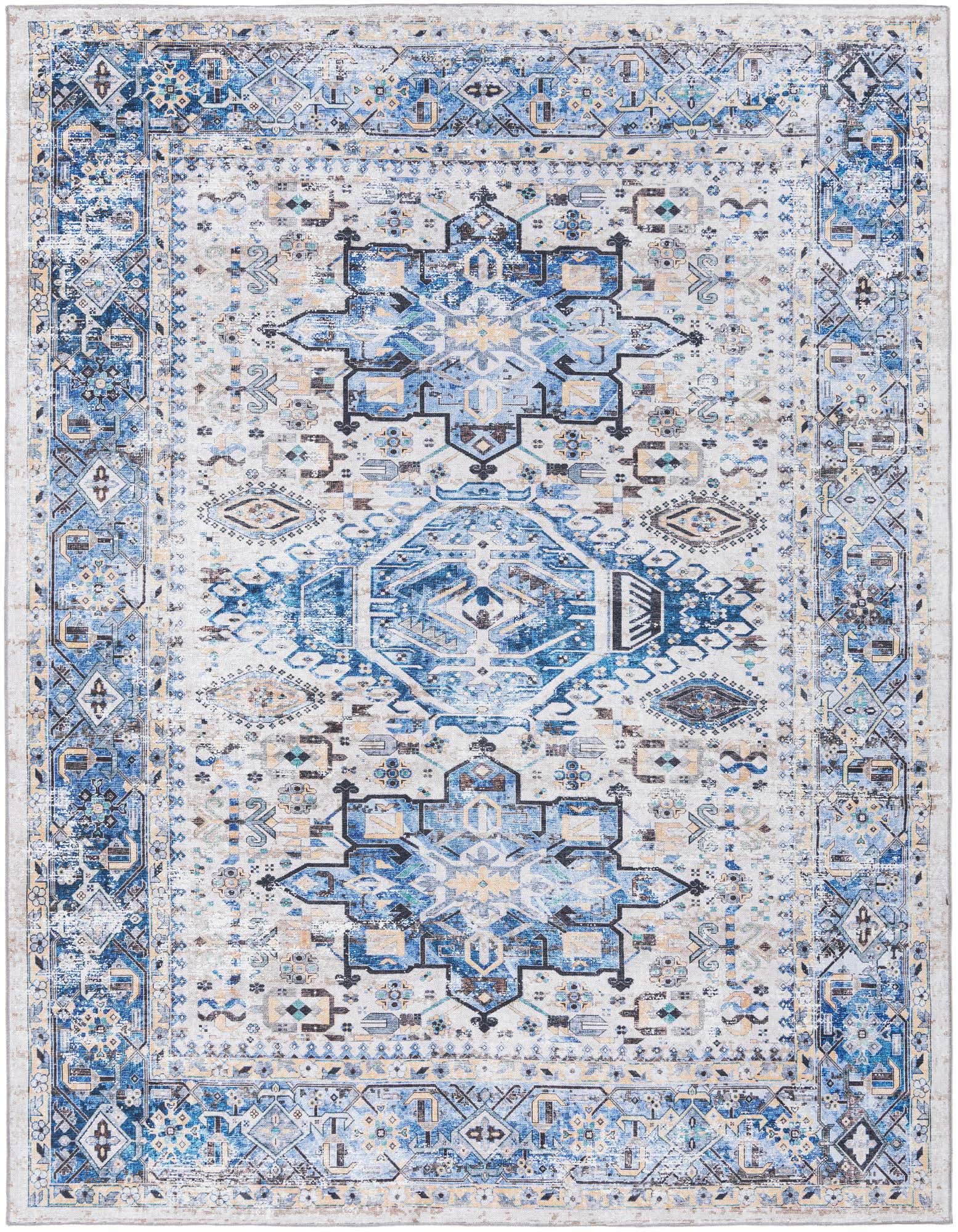 Primary image  7' 10 x 10'  Washable Yara Rug
