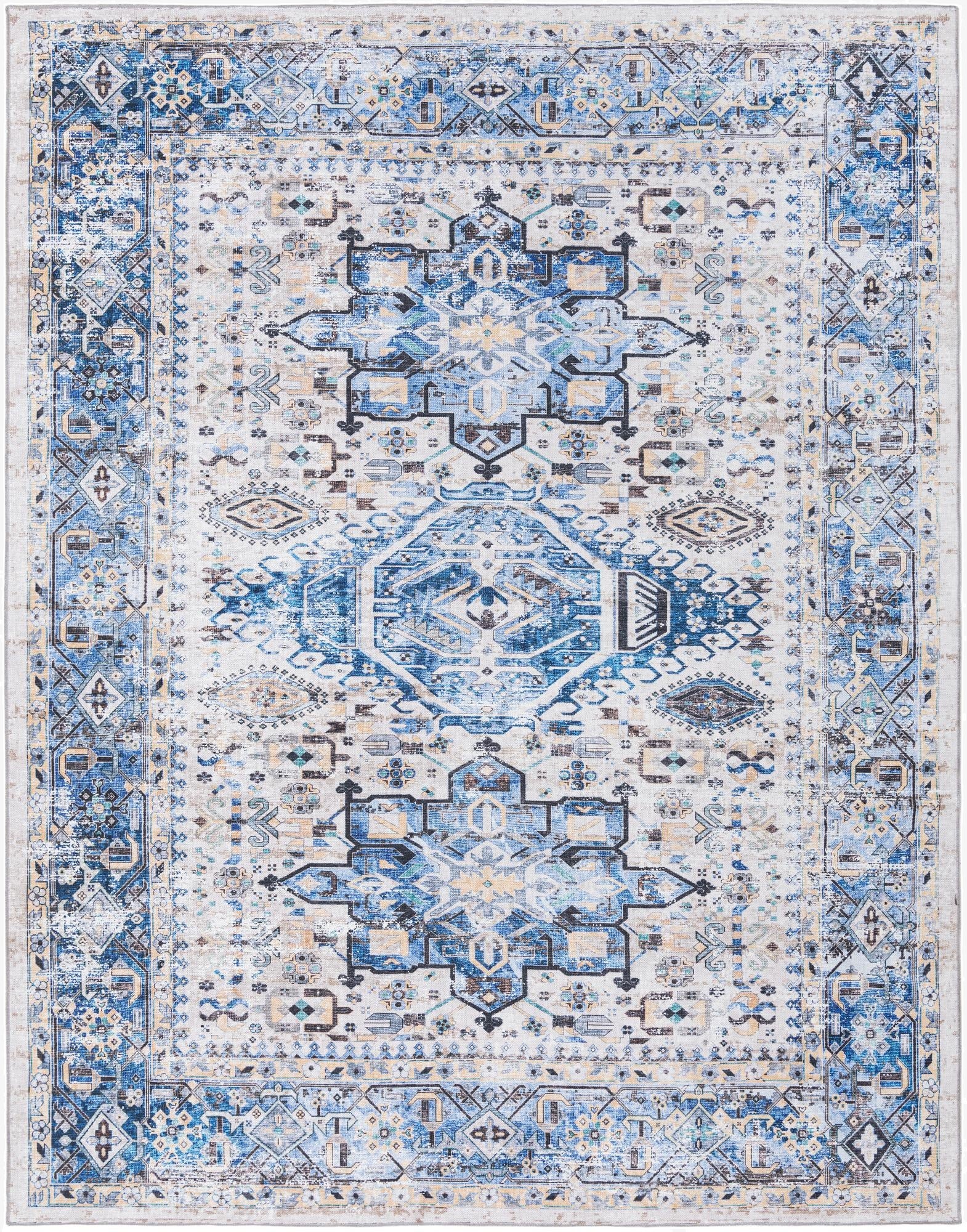 Primary image  7' 10 x 10'  Washable Yara Rug