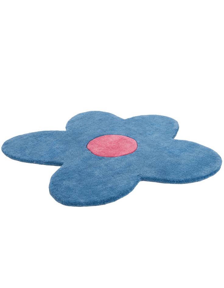 Detail image of  3' 1 x 3' 1 Happy Rugs Funky Flower Wool Round