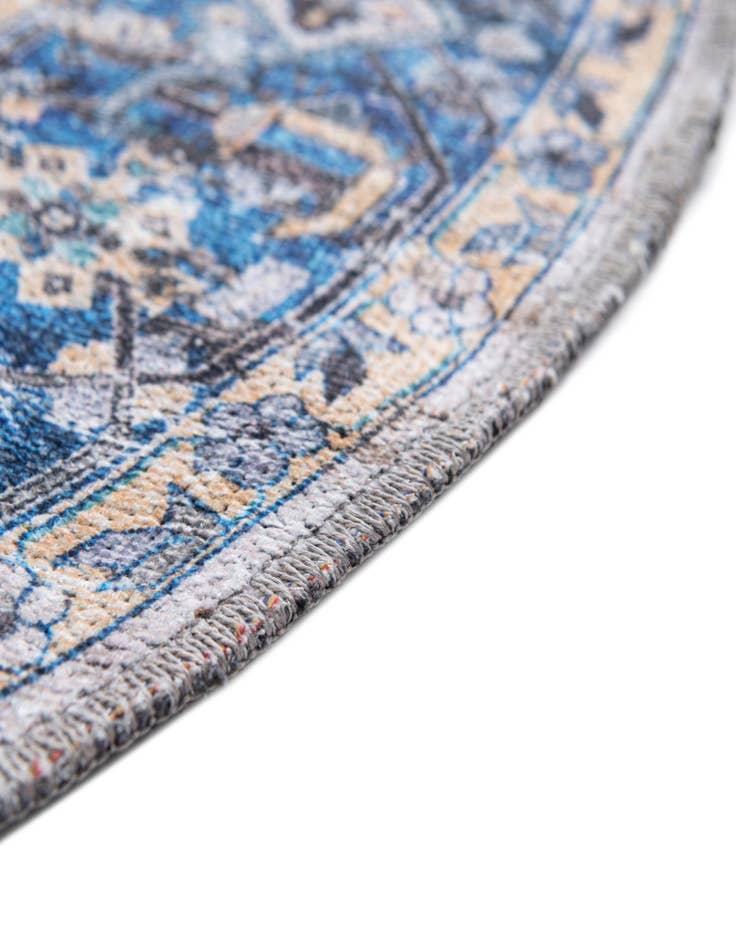 Detail image of  6' x 6'  Washable Yara Round Rug