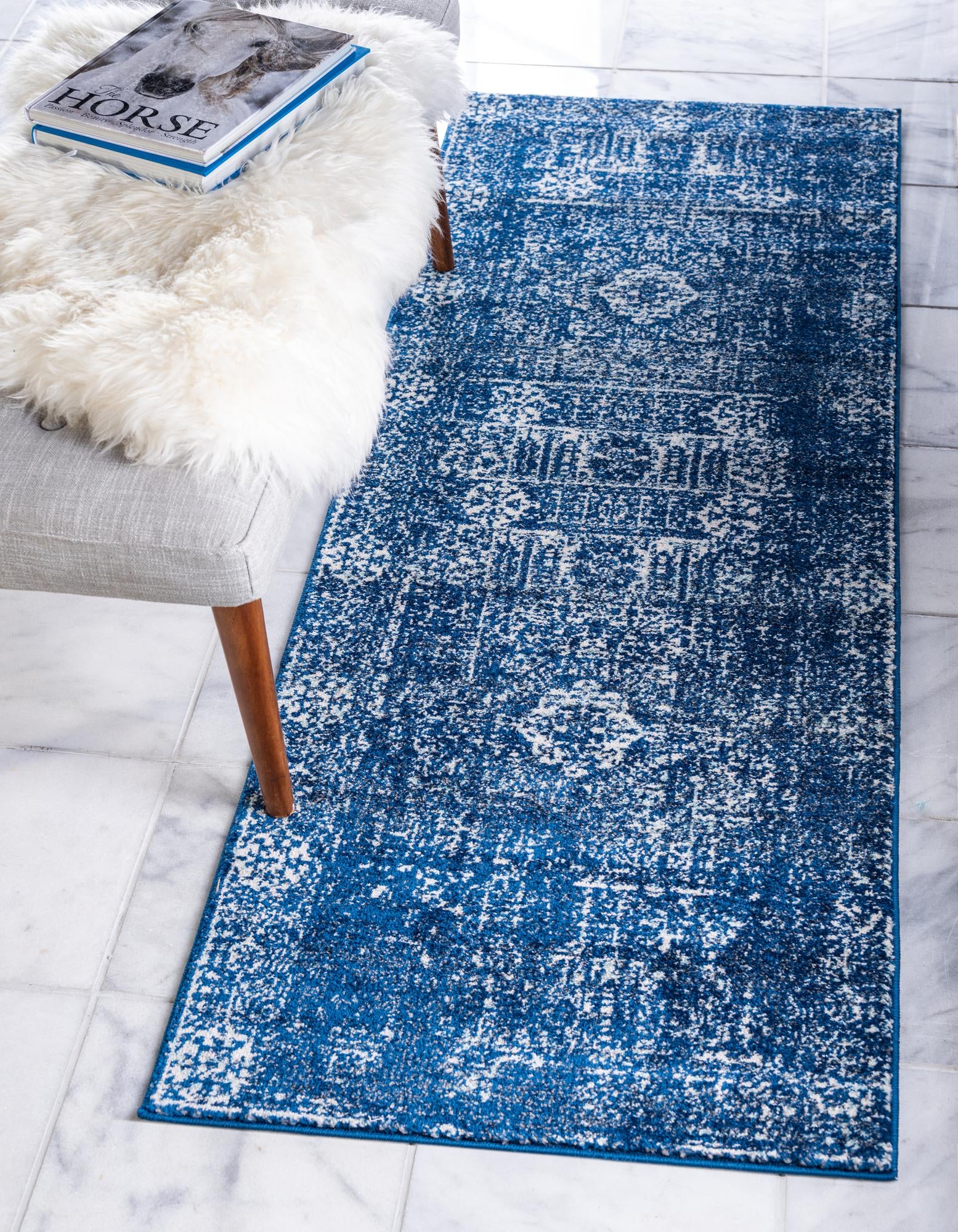 Royal Blue 2' 2 x 6' Legacy Runner Rug