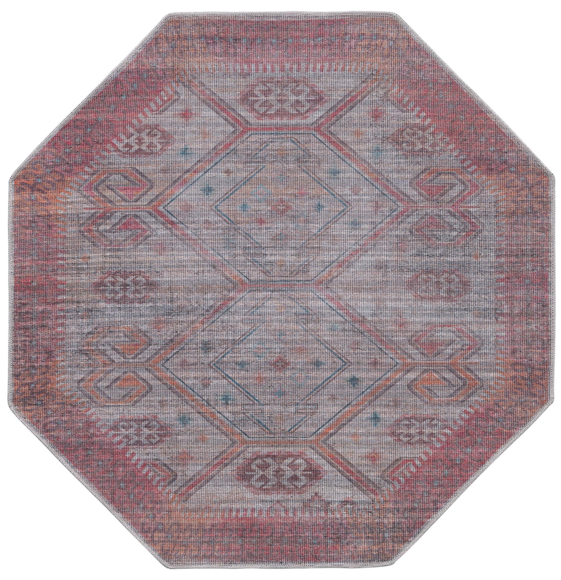 Rug Rust red and Beige Swatch link