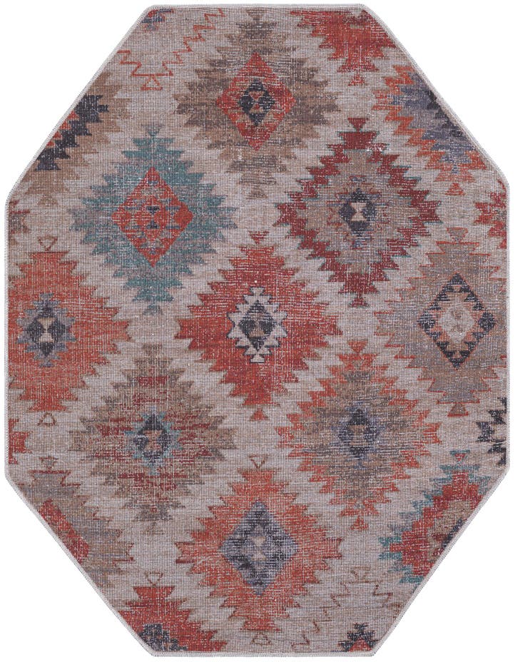  5' 3 x 5' 3  Washable Sisu Octagon Rug