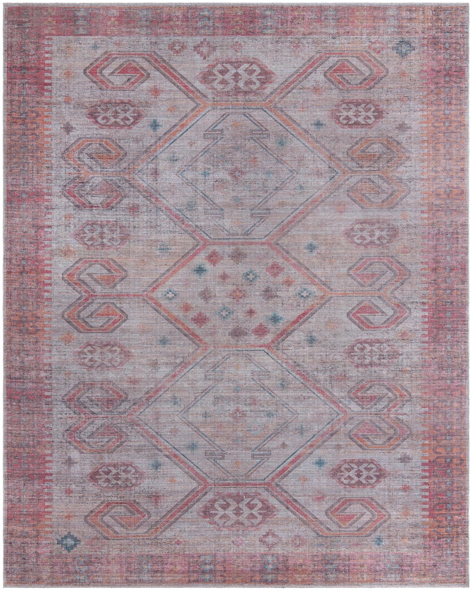 Rug Rust red and Beige Swatch link