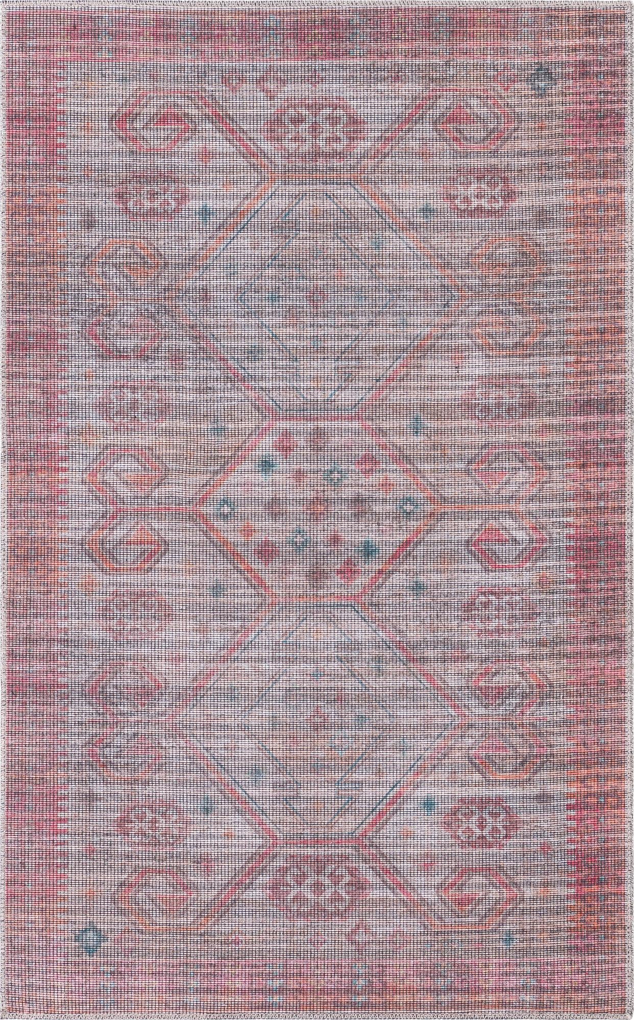 Rug Rust red and Beige Swatch link