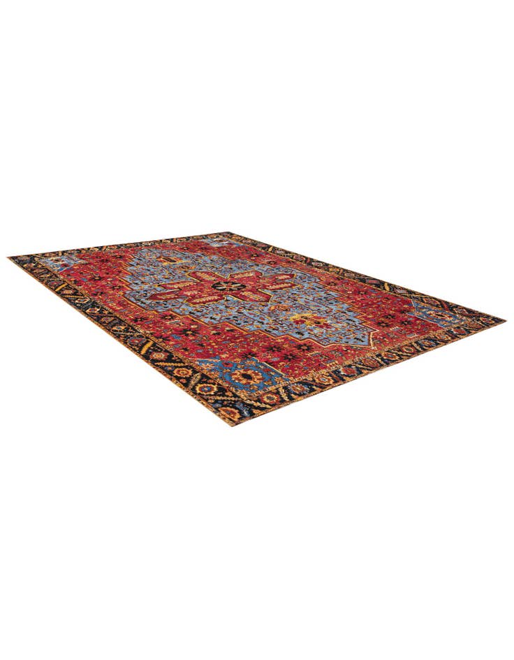 Detail image of  7' 10 x 11'  Washable Traditional Indoor / Outdoor Rug