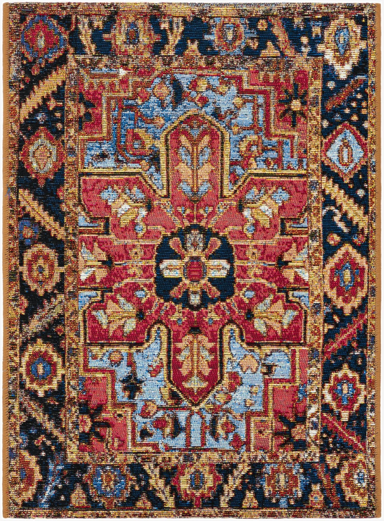  2' x 3'  Washable Traditional Indoor / Outdoor Rug