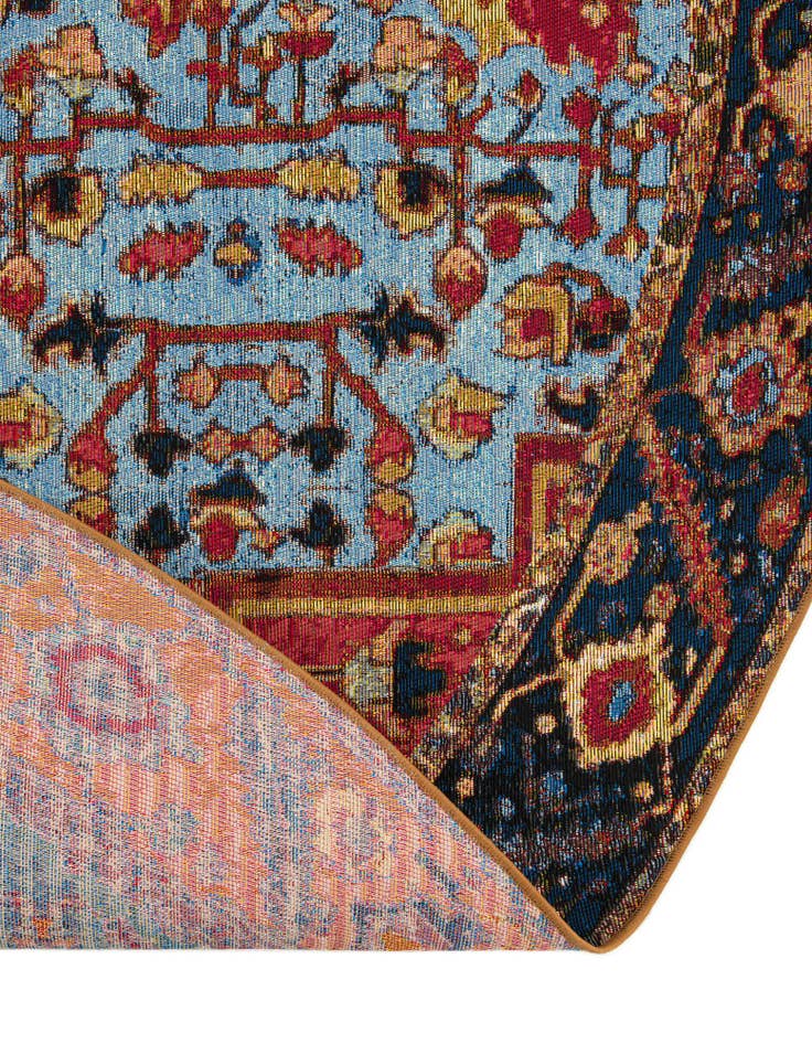 Detail image of  10' x 10'  Washable Traditional Indoor / Outdoor Round Rug