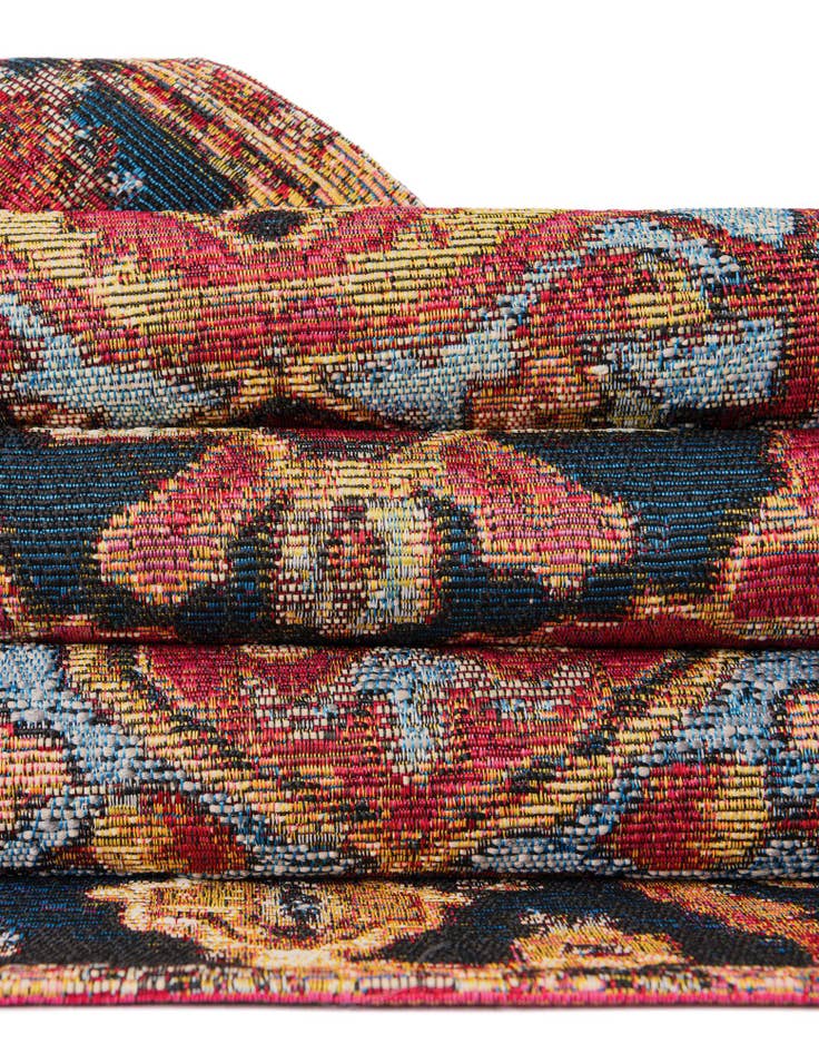 Detail image of  10' x 10'  Washable Traditional Indoor / Outdoor Square Rug