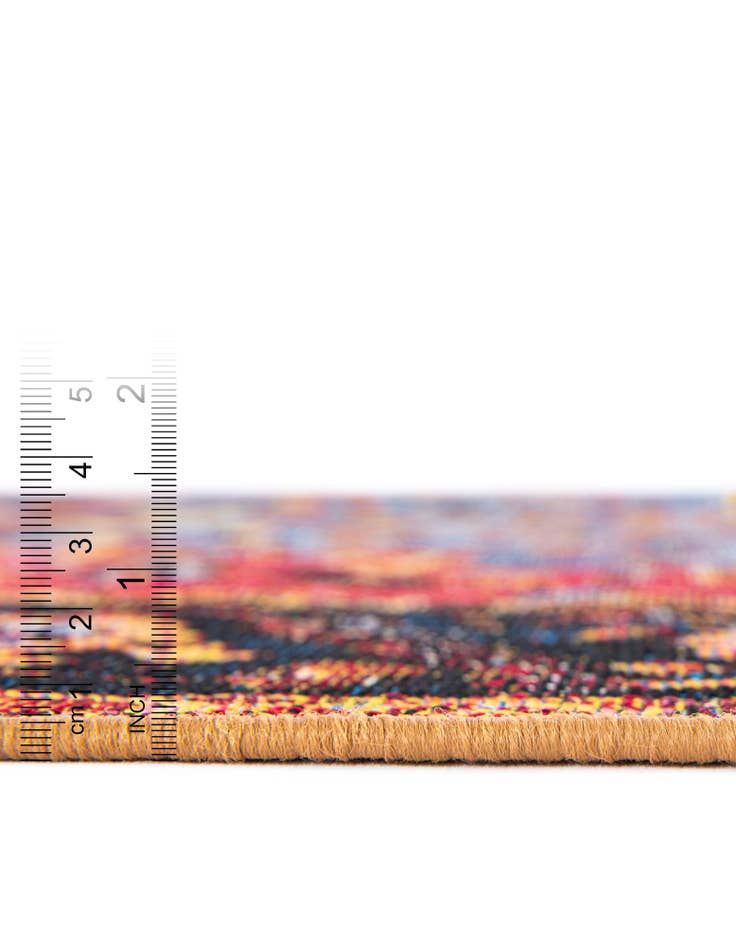 Detail image of  10' x 10'  Washable Traditional Indoor / Outdoor Square Rug