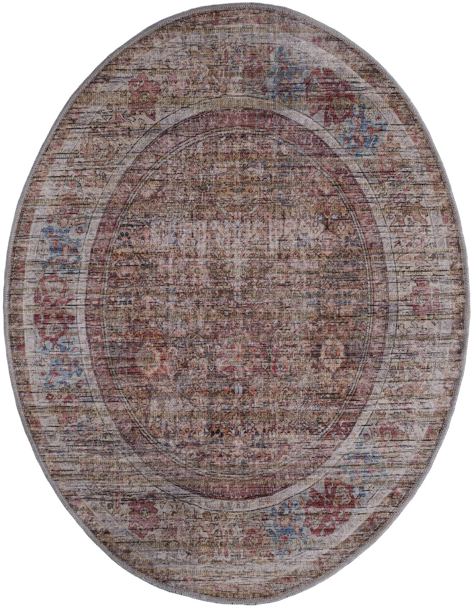 Primary image  4' x 4'  Washable Nostalgia Round Rug