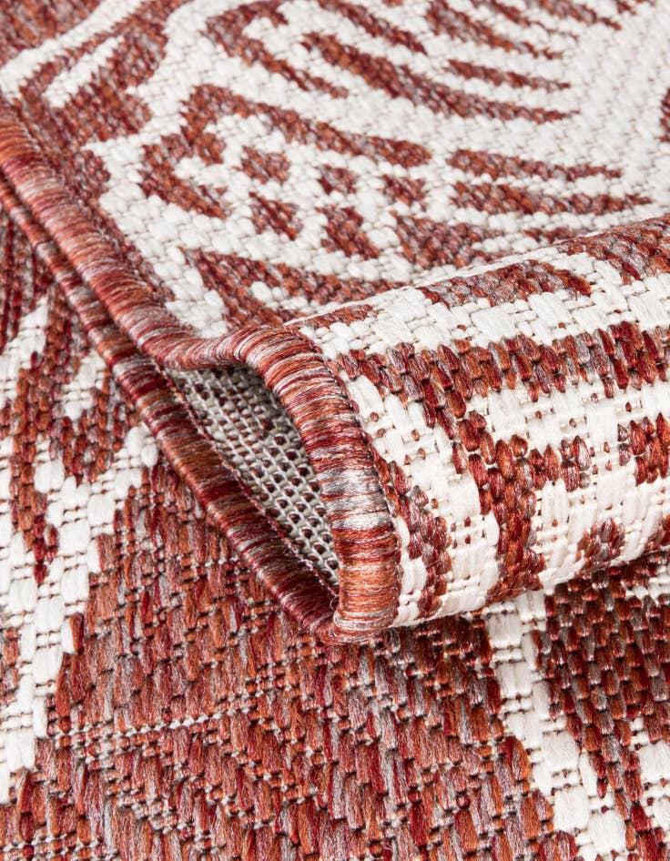Detail image of  7' 10 x 7' 10  Washable Coastal Indoor / Outdoor Round Rug