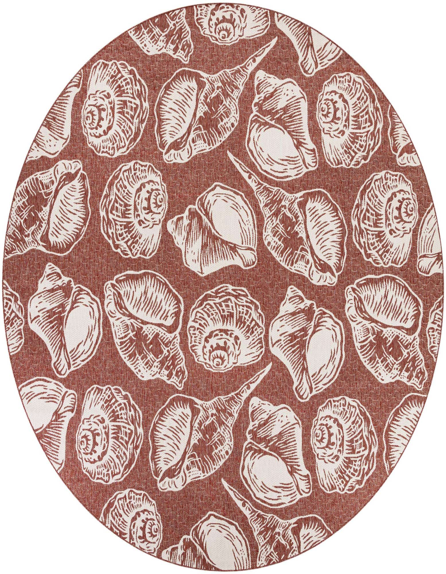 Primary image  13' x 13'  Washable Coastal Indoor / Outdoor Round Rug