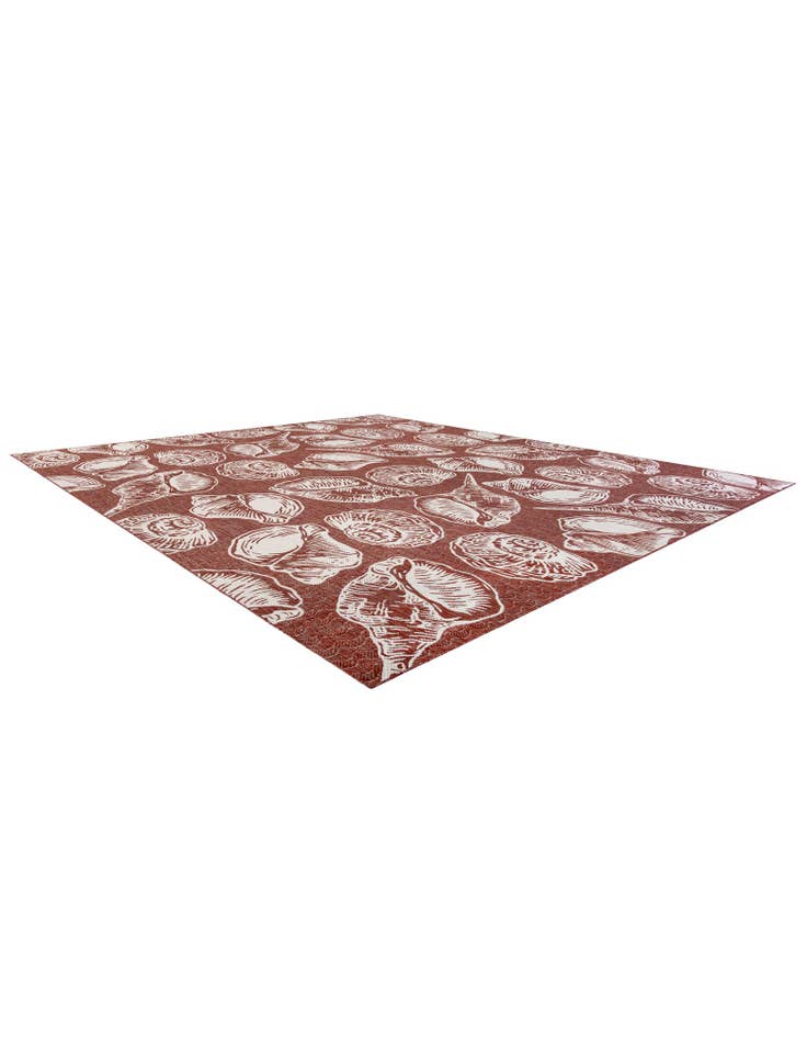 Detail image of  13' x 13'  Washable Coastal Indoor / Outdoor Square Rug