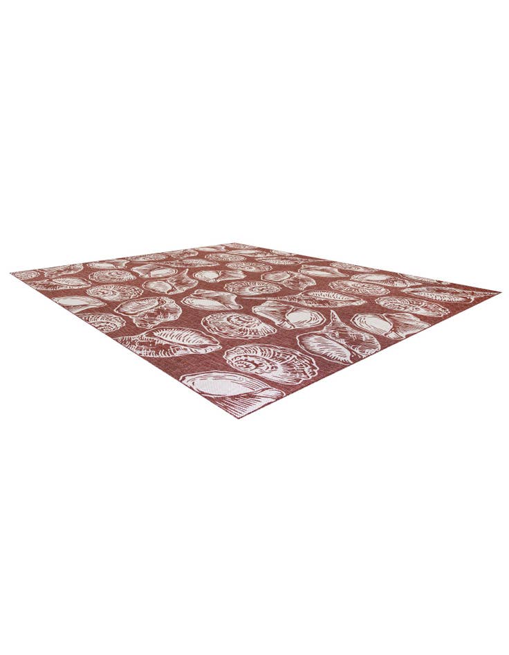 Detail image of  13' x 13'  Washable Coastal Indoor / Outdoor Square Rug