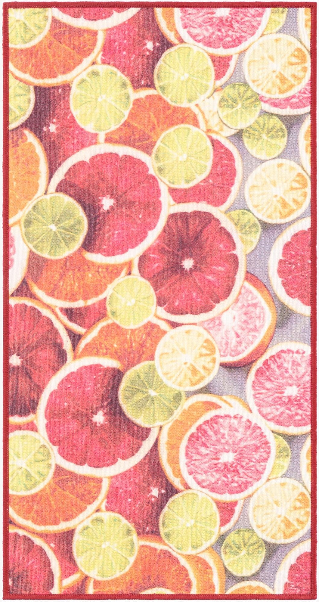  2' x 3' 11  Washable Jill Zarin Caribbean Indoor / Outdoor Runner Rug