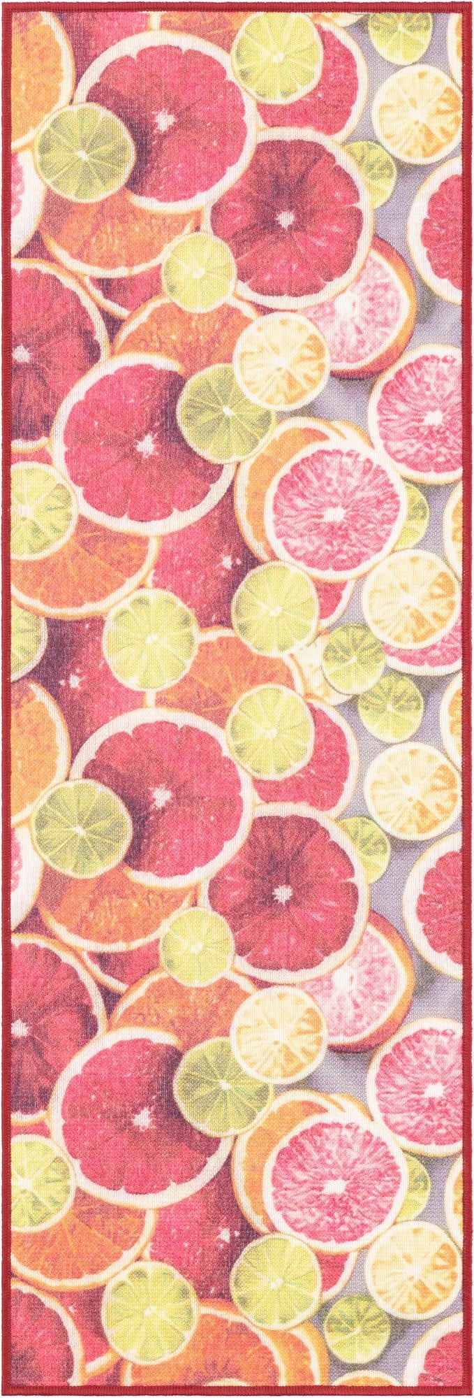  2' x 6' 1  Washable Jill Zarin Caribbean Indoor / Outdoor Runner Rug