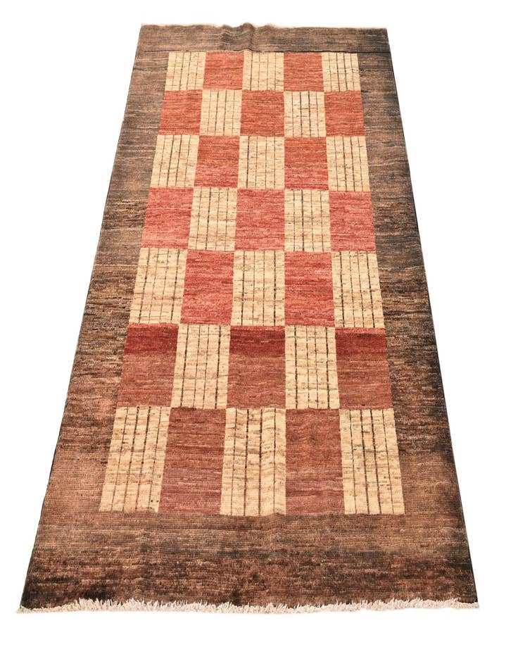 Detail image of  3' 11 x 5' 9  Hand Knotted Modern Ziegler Rug