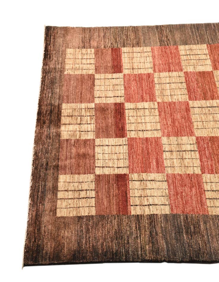 Detail image of  3' 11 x 5' 9  Hand Knotted Modern Ziegler Rug