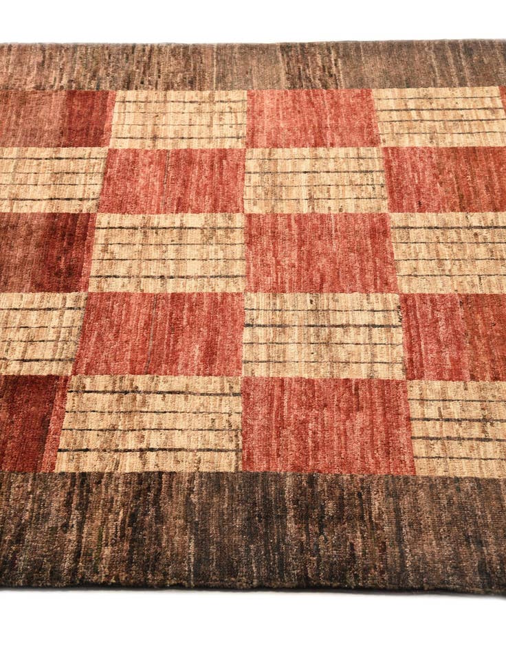 Detail image of  3' 11 x 5' 9  Hand Knotted Modern Ziegler Rug