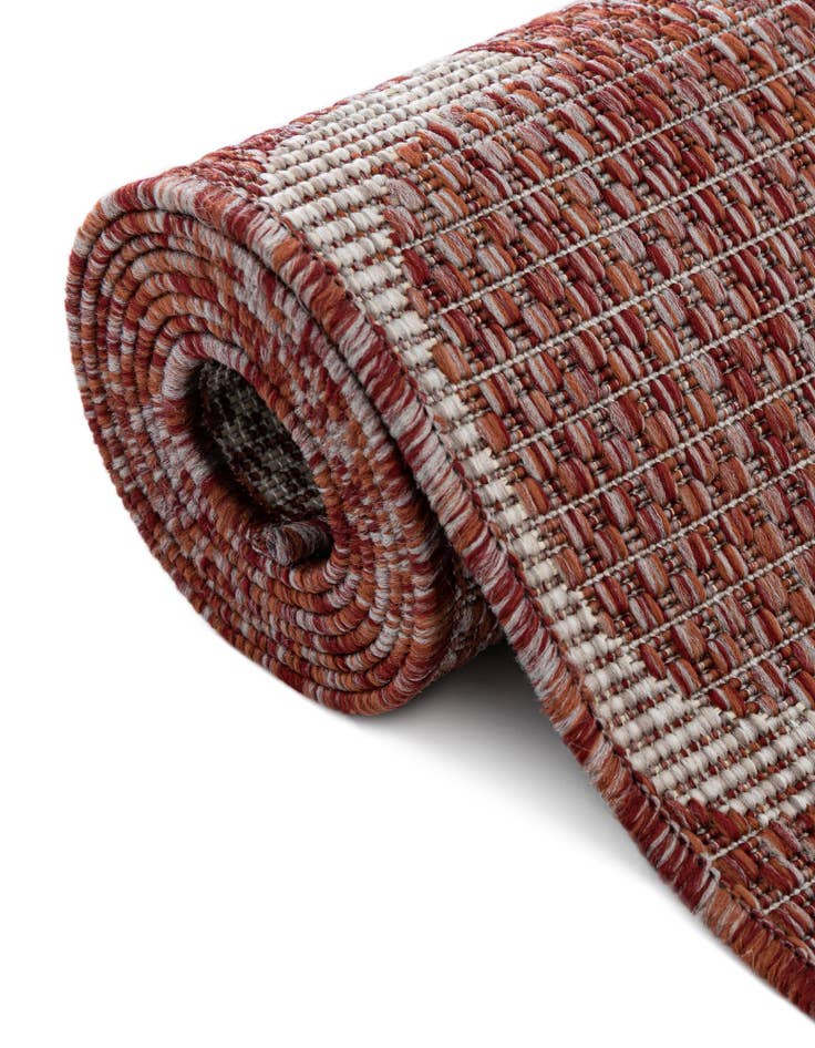 Detail image of  2' 7 x 4'  Washable Lattice Indoor / Outdoor Hearth Rug