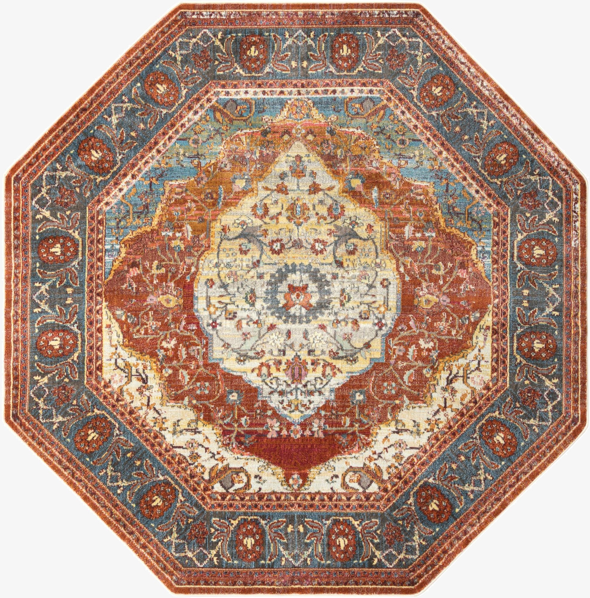  7' x 7' Santiago Octagon Rug