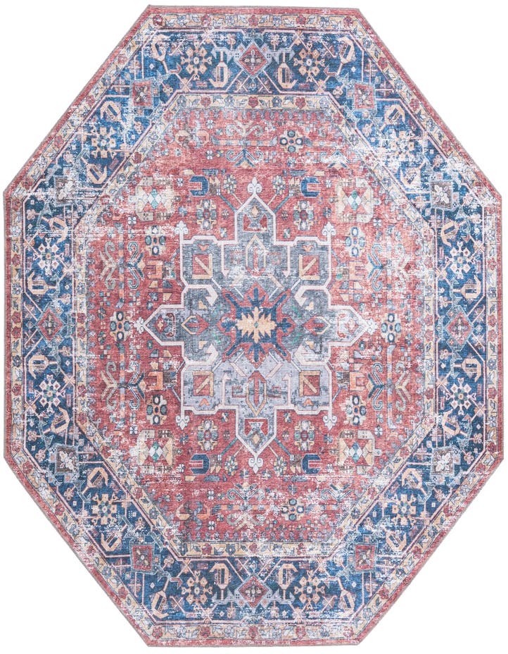  7' 10 x 7' 10  Washable Yara Octagon Rug