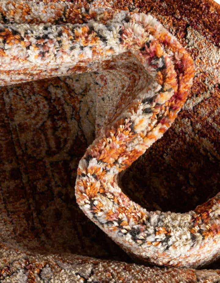 Rust Red 7' 10 x 10' Isabella Oval Rug | Rugs.com