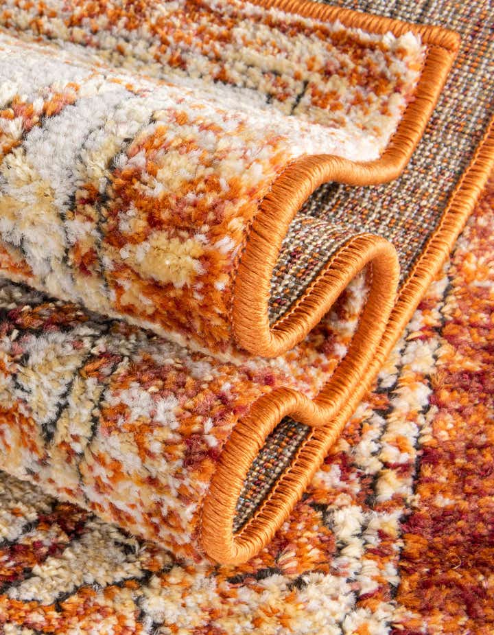 Rust Red 7' 10 x 10' Isabella Oval Rug | Rugs.com