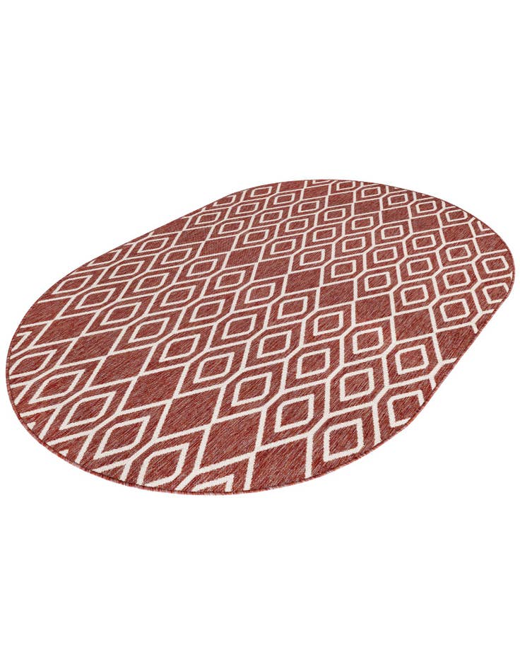 Detail image of  5' 3 x 8'  Washable Jill Zarin Turks and Caicos Indoor / Outdoor Oval Rug