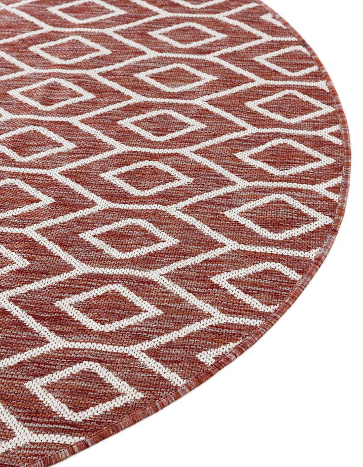 Detail image of  7' 10 x 10'  Washable Jill Zarin Turks and Caicos Indoor / Outdoor Oval Rug