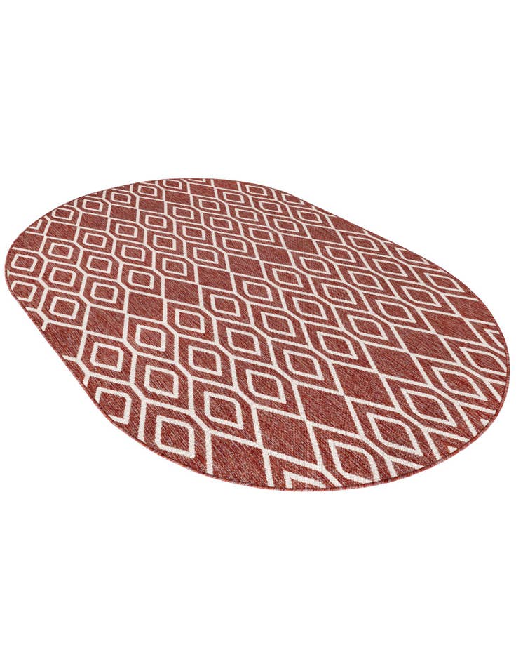 Detail image of  5' 3 x 8'  Washable Jill Zarin Turks and Caicos Indoor / Outdoor Oval Rug