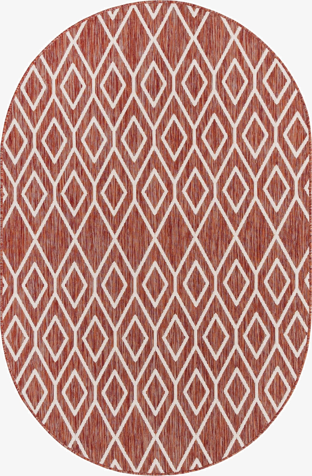  5' 3 x 8'  Washable Jill Zarin Turks and Caicos Indoor / Outdoor Oval Rug