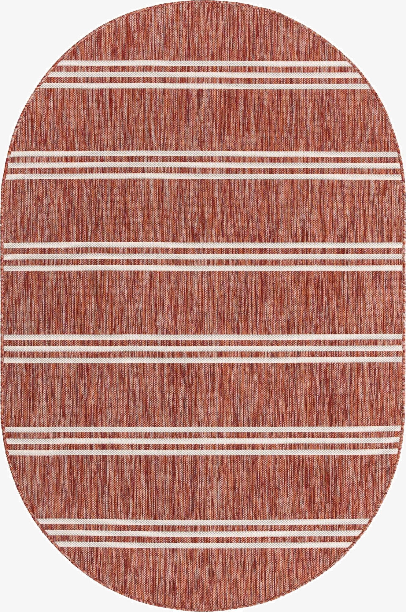  5' 3 x 8'  Washable Jill Zarin Anguilla Indoor / Outdoor Oval Rug