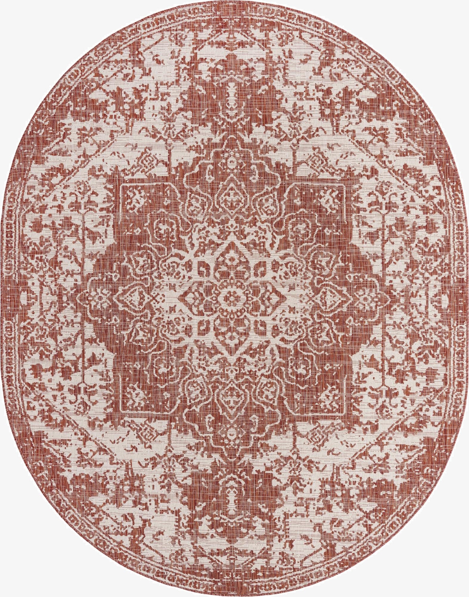  7' 10 x 10'  Washable Jill Zarin Dubai Indoor / Outdoor Oval Rug