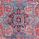 Rust Red 4' x 6' Washable Maahru Oval Rug | Rugs.com