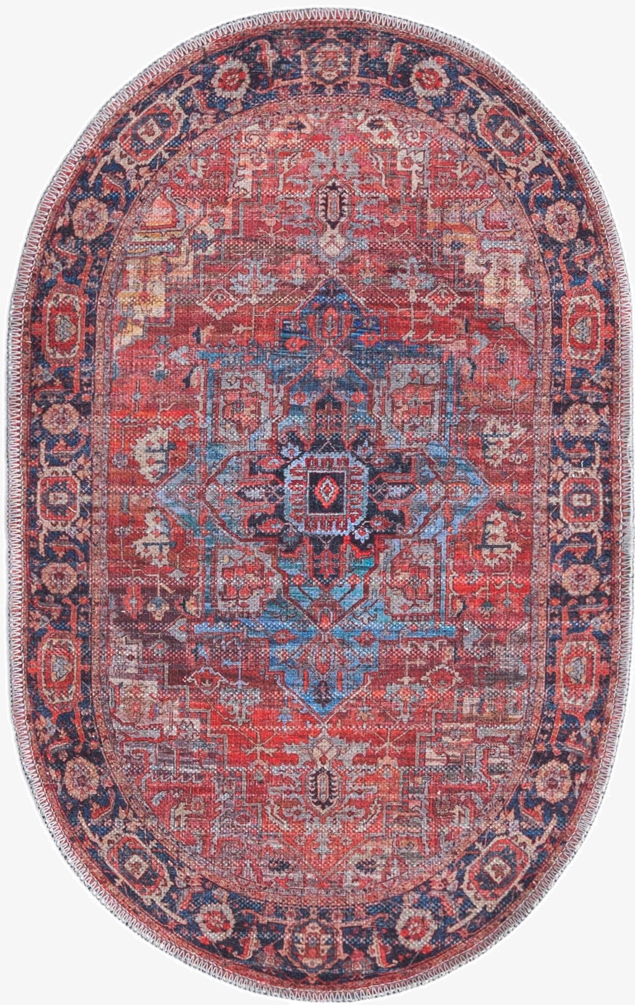  2' x 3'  Washable Maahru Oval Rug
