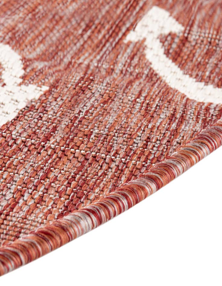 Detail image of  7' 10 x 10'  Washable Coastal Indoor / Outdoor Oval Rug