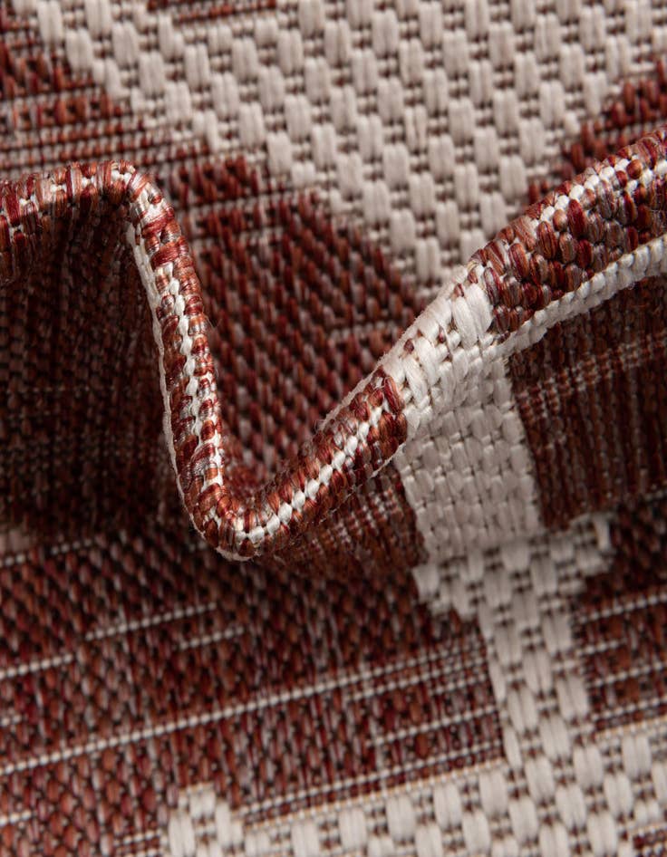 Detail image of  7' 10 x 10'  Washable Coastal Indoor / Outdoor Oval Rug