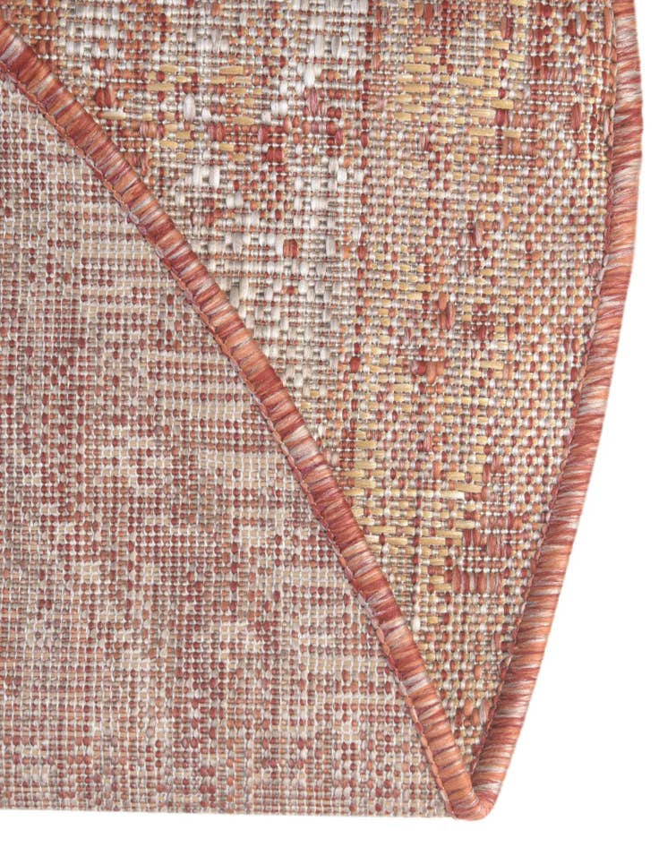 Detail image of  7' 10 x 10'  Washable Traditional Indoor / Outdoor Oval Rug