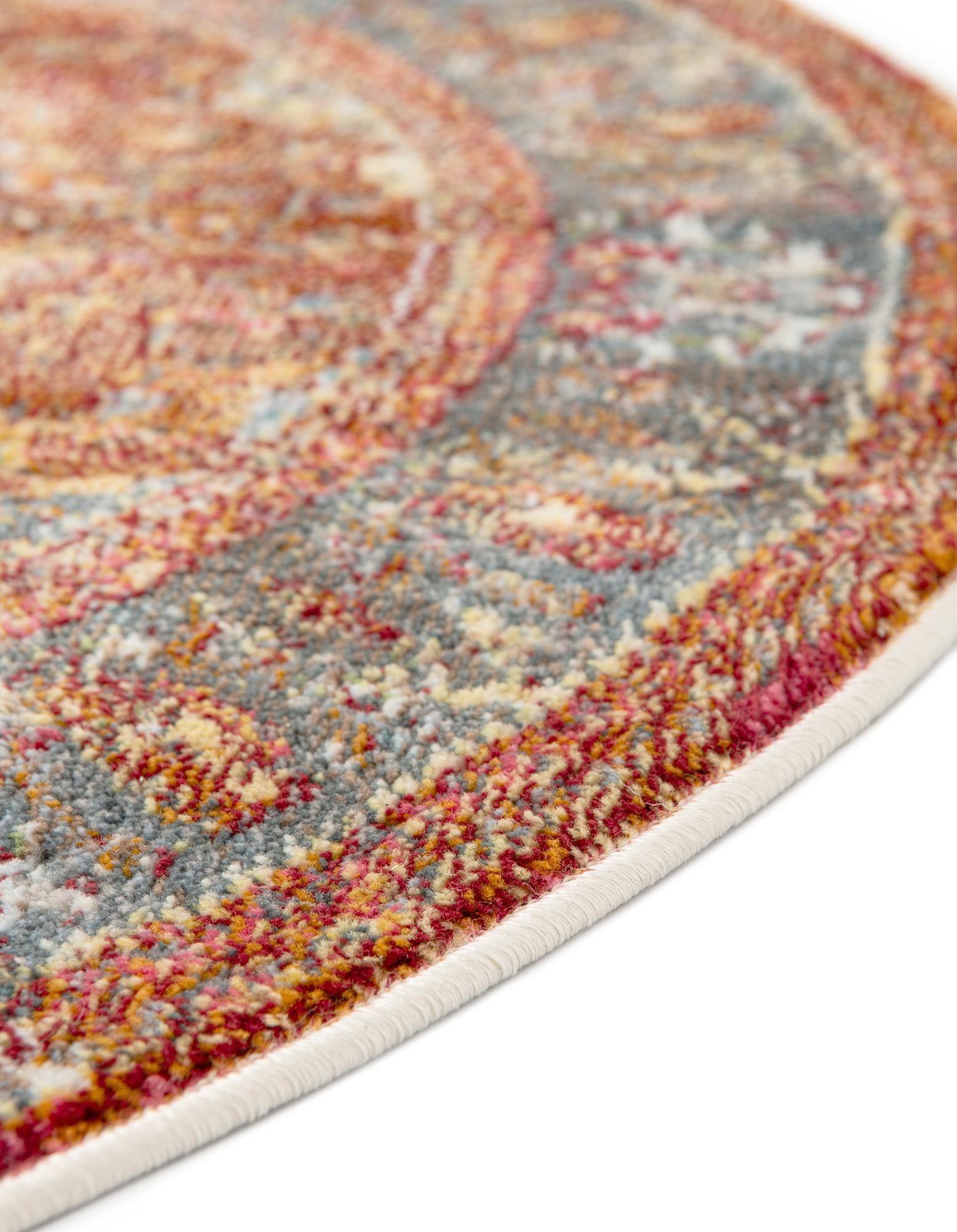 Rust Red 7' 10 x 10' Santiago Oval Rug | Rugs.com