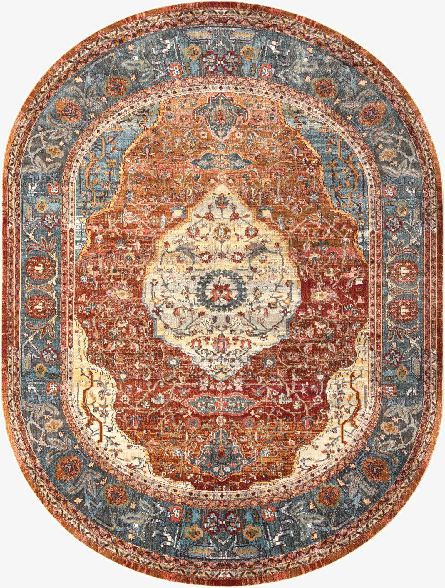  7' 10 x 10' Santiago Oval Rug