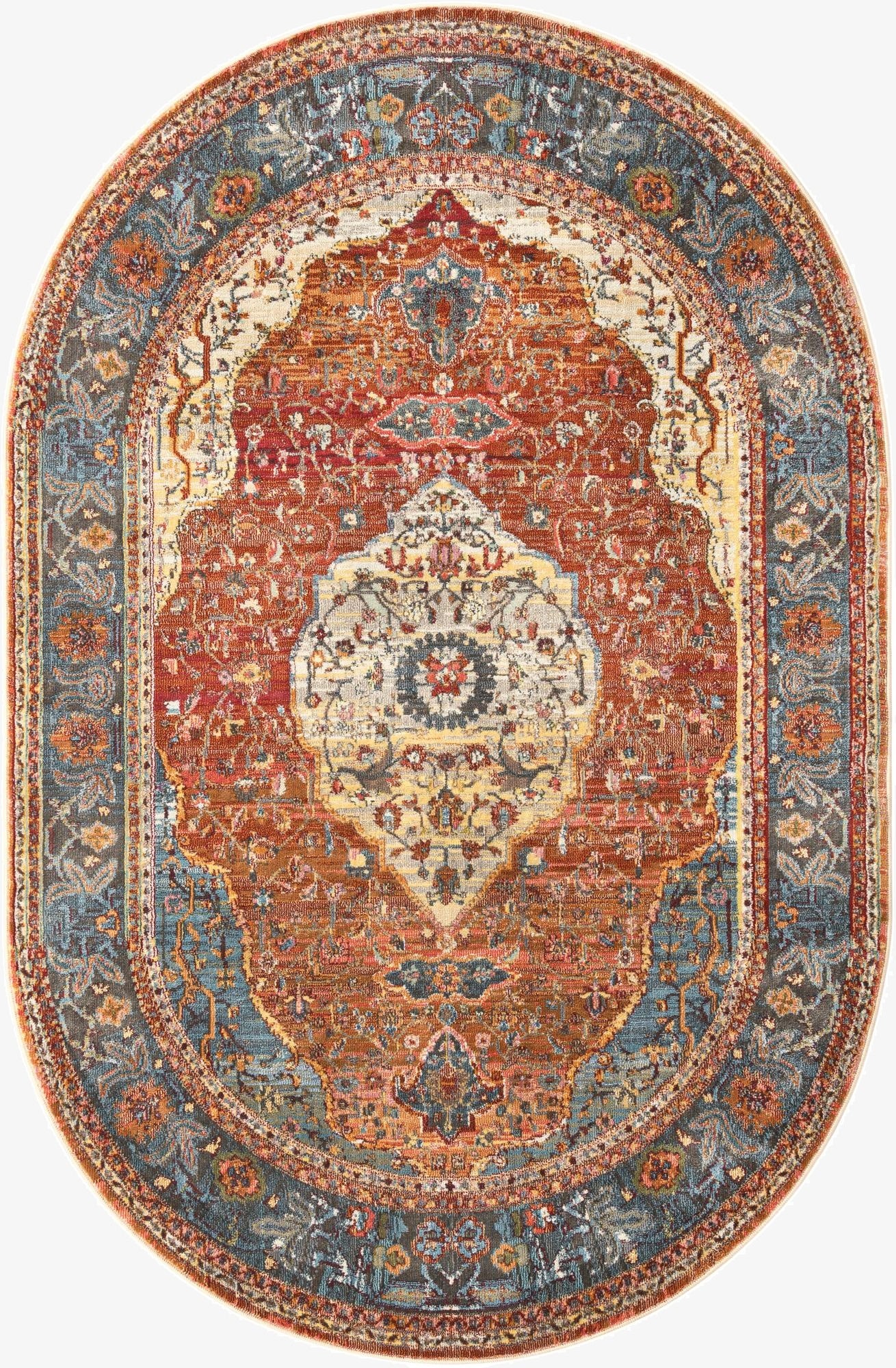  5' 5 x 8' Santiago Oval Rug
