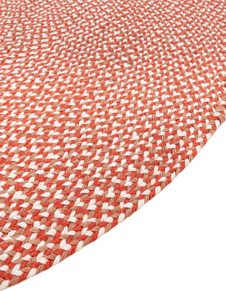 Detail image of  2' x 3' 1  Hand Tweed Braided Jute Oval Rug