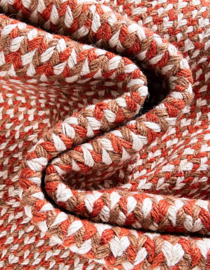 Detail image of  2' x 3' 1  Hand Tweed Braided Jute Oval Rug