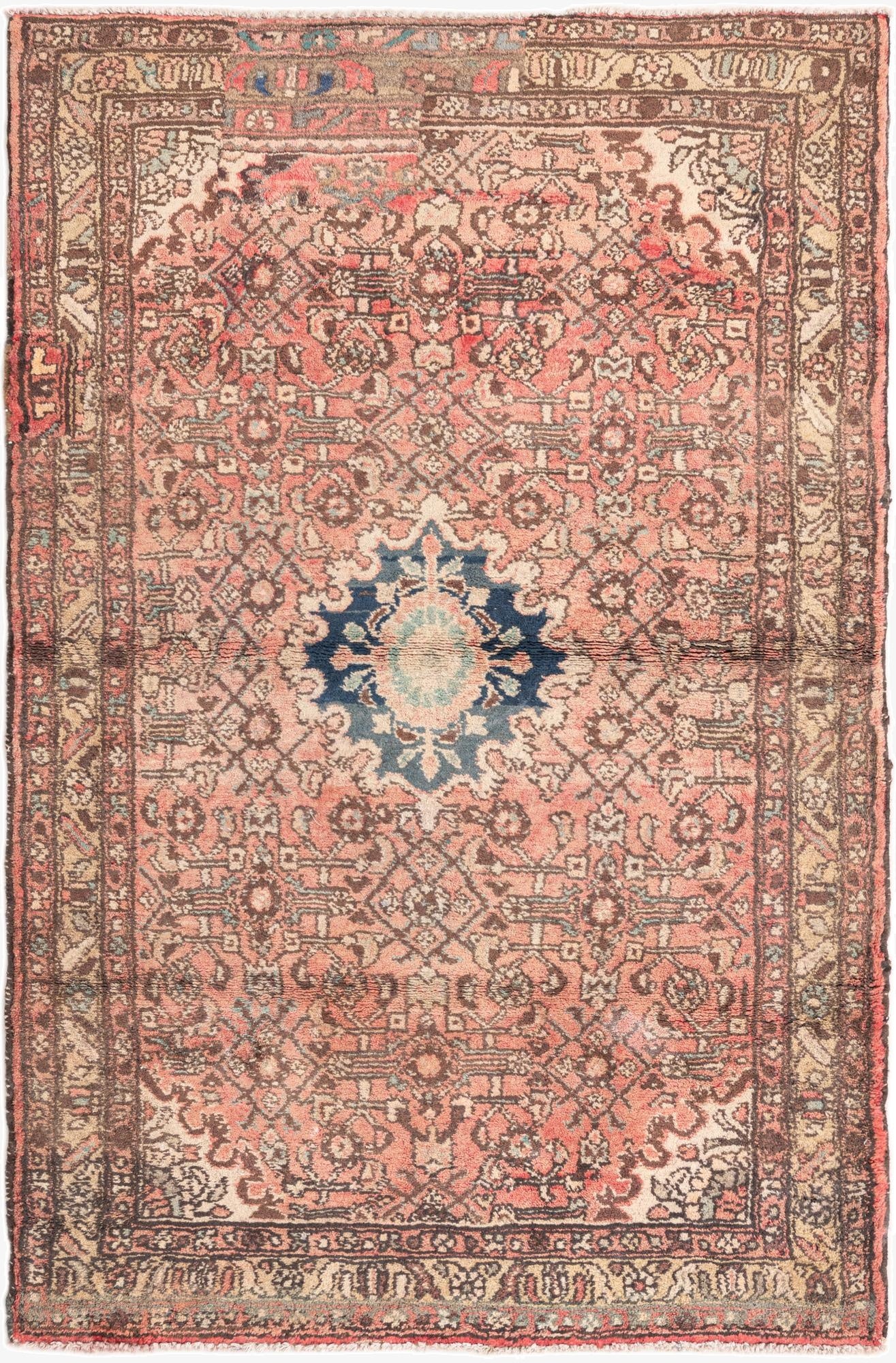  3' 9 x 5' 10  Hand Knotted  Persian Wool Rug