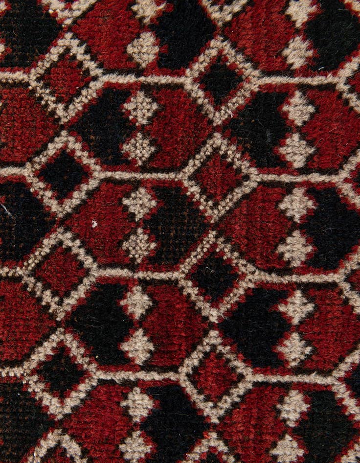 Detail image of  2' 8 x 4'  Hand Knotted Afghan Akhche Wool Rug