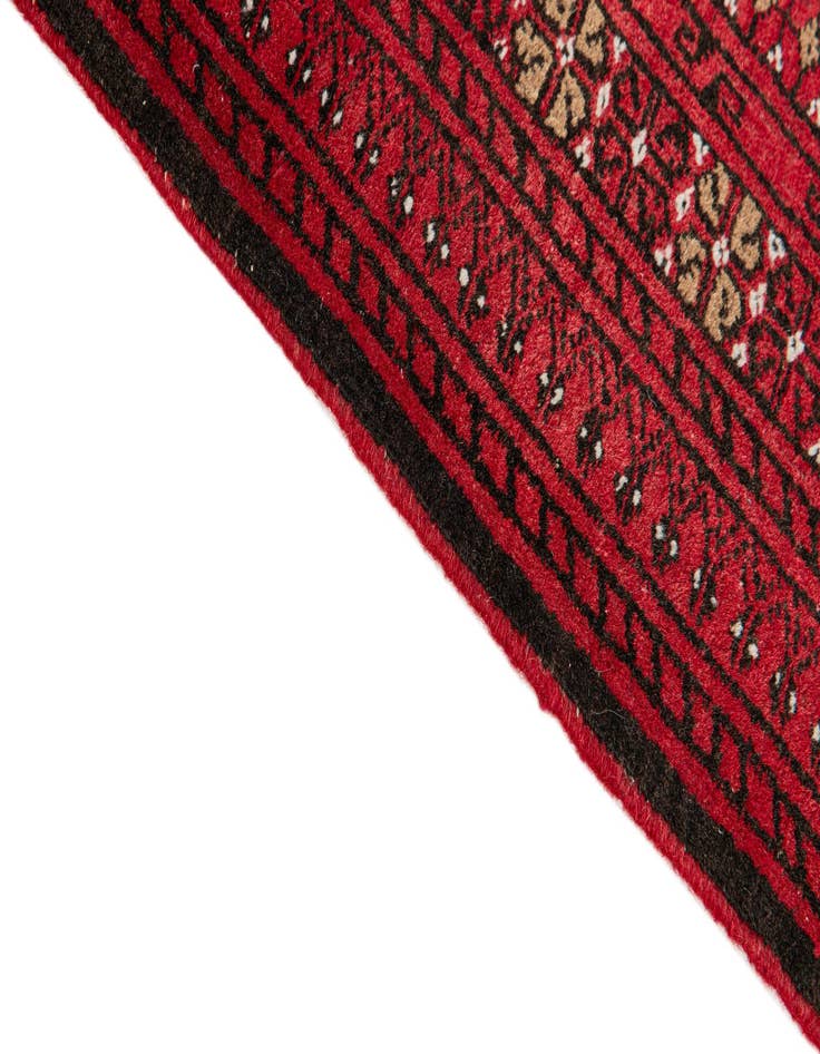 Detail image of  2' 8 x 4' 1  Hand Knotted Afghan Akhche Wool Rug