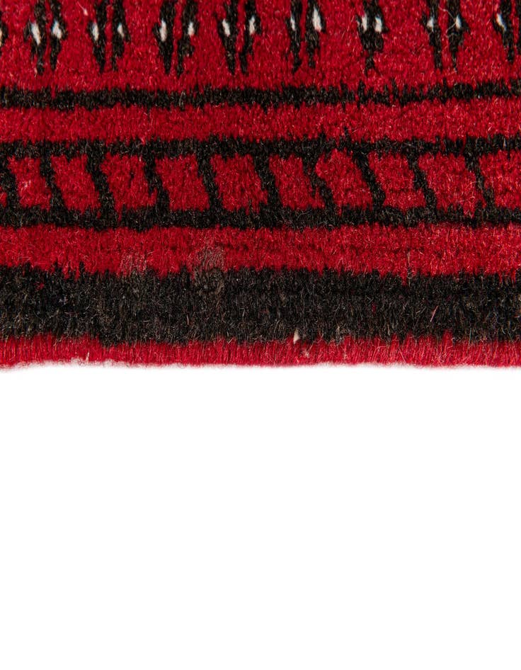 Detail image of  2' 8 x 4' 1  Hand Knotted Afghan Akhche Wool Rug